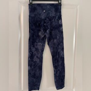 Lululemon align high rise 28” pant diamond dye lunar rock navy